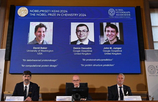 Nagroda Nobla z chemii 2024 przyznana. Otrzymali ją David Baker, Demis Hassabis i John M. Jumper